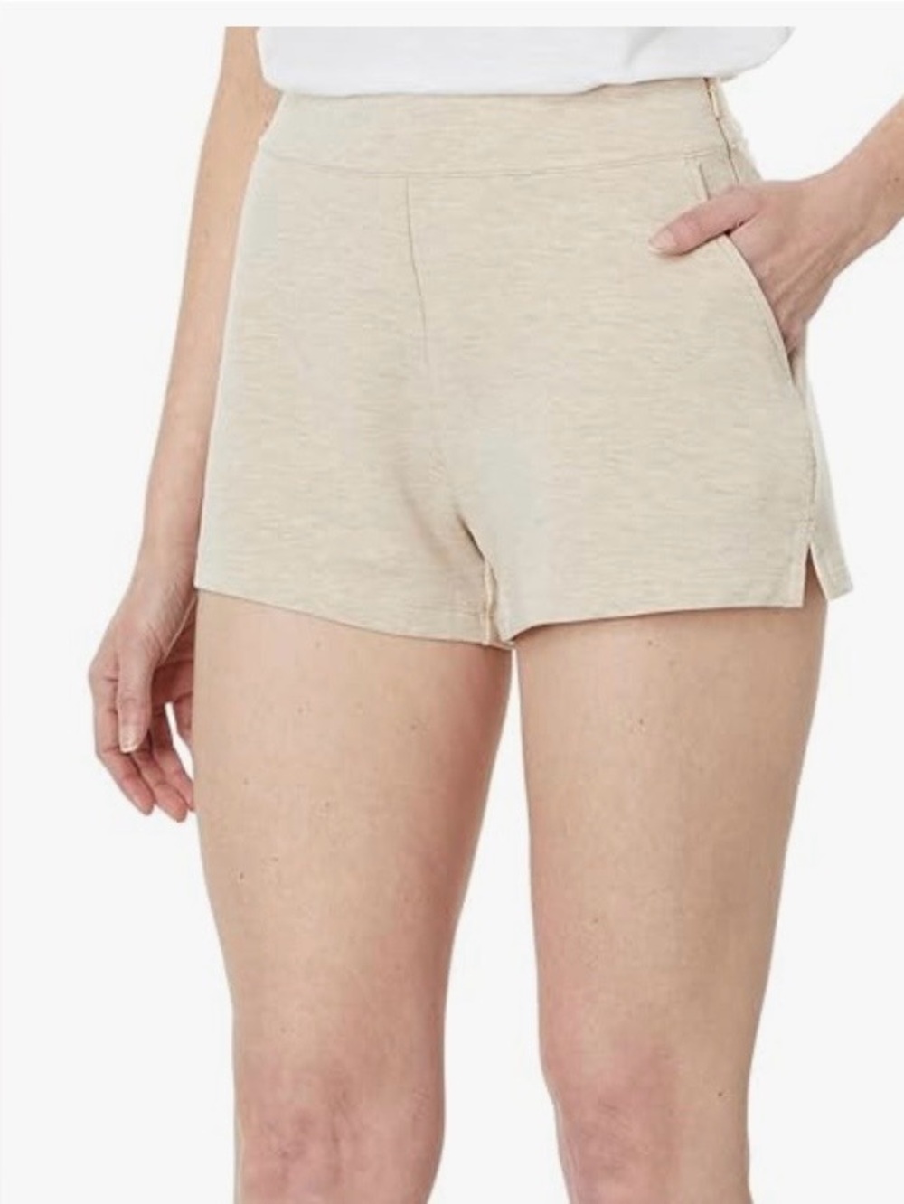 TravisMathew Cloud Terry Shorts Heather Natural Soft Lounge Resort Coastal NWT